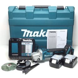 ΘΘ MAKITA マキタ ディスクグラインダー 100mm 18v 未使用品(S) 付属品完備 GA404DRGXN ブルー Sランク
