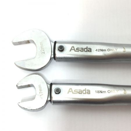  Asada トルクレンチ 22mm×42Nm 17mm×18Nm 2本セット