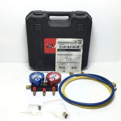 ΘΘ Asada マニホールド 程度B 黄/青ホース・ケース付 R410A/R32 Bランク