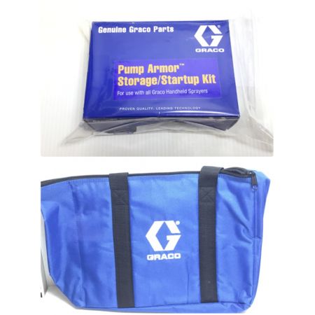  GRACO グレコ スプレーガン 未使用品(S) 付属品完備 コードレス式 18v ウルトラクイックショット 20B477 ブルー