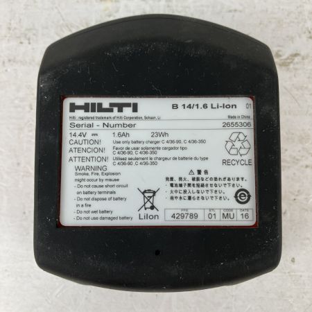 ЗЗ Hilti ヒルティ 14.4v ドライバドリル バッテリーx1付 ※充電器無し SFC14-A レッド