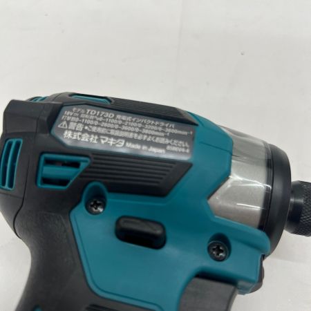  MAKITA マキタ 充電式インパクトドライバ 18V 6Ah バッテリ2本 充電器 ケース付 TD173DRGX ブルー 未使用品