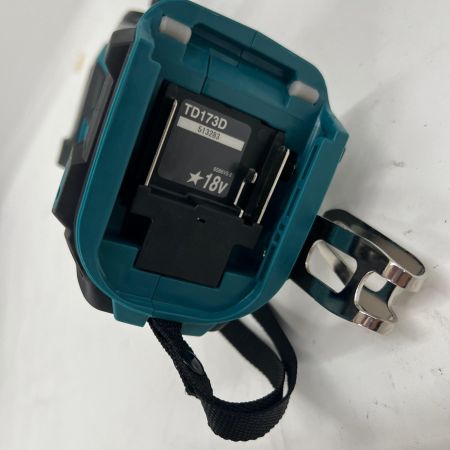  MAKITA マキタ 充電式インパクトドライバ 18V 6Ah バッテリ2本 充電器 ケース付 TD173DRGX ブルー 未使用品
