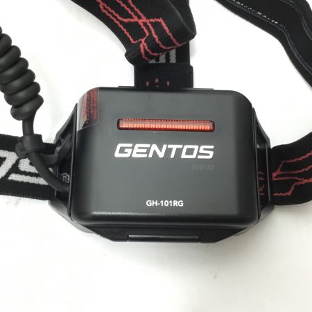  GENTOS ヘッドライト 未使用品(S) 付属品完備 GH-101RG ブラック