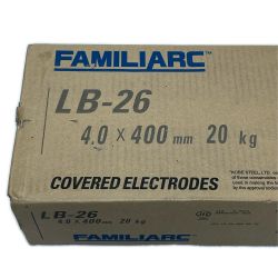 ΘΘ FAMILIARC 溶接棒 未使用品(S) 4.0×400mm 20kg LB-26 Sランク