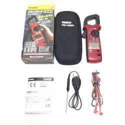 ΘΘ DENSAN クランプメーター  程度B ケース付  CPM-1000DC レッド Bランク