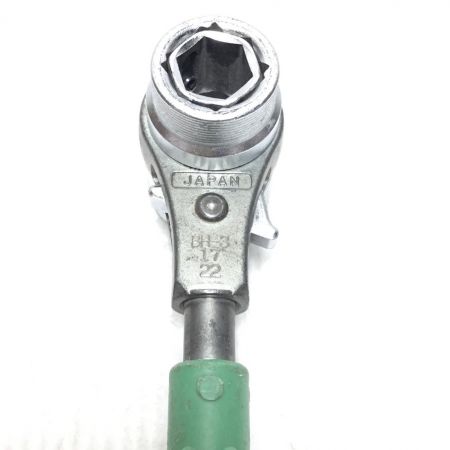  NAGAKI ラチェットレンチ 程度B 17,19,22,24 ベンリィラッチ BH-3 グリーン