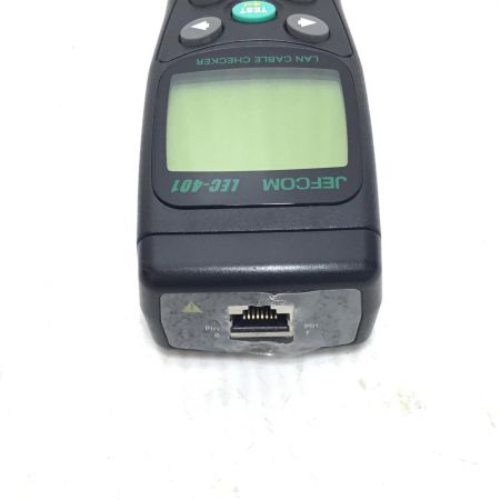  JEFCOM LANケーブルチェッカー 程度B ケース.ケーブル2セット付 LEC-401