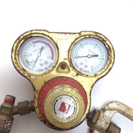  小池酸素 レギュレータ 程度C ガス安全器付 サビ有