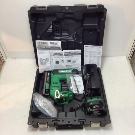  HiKOKI ハイコーキ ピン釘打ち機  程度A 充電器・充電池1個・ケース付 コードレス式 36v/18ｖ 2.5Ah/5.0Ah J731496 NP3635DA