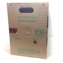 ΘΘ 日本製線株式会社 UTPケーブル 未使用品(S) 300m/12kg Cat6 0.5-4PEMNSGDT6 レッド Sランク