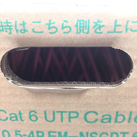  日本製線株式会社 UTPケーブル 未使用品(S) 300m/12kg Cat6 0.5-4PEMNSGDT6 レッド