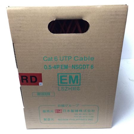 日本製線株式会社 UTPケーブル 未使用品(S) 300m/12kg Cat6 0.5-4PEMNSGDT6 レッド