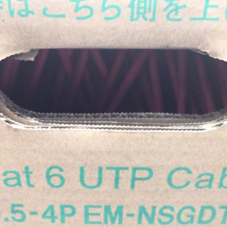  日本製線株式会社 UTPケーブル 未使用品(S) 300m/12kg Cat6 0.5-4PEMNSGDT6 レッド