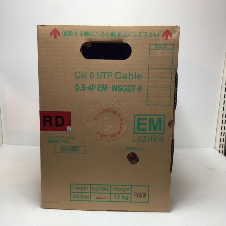  日本製線株式会社 UTPケーブル 未使用品(S) 300m/12kg Cat6 0.5-4PEMNSGDT6 レッド