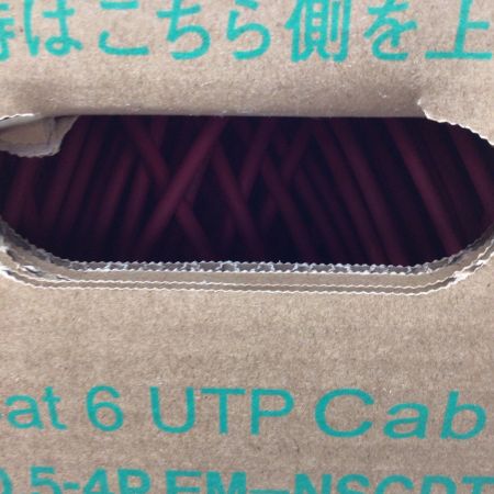  日本製線株式会社 UTPケーブル 未使用品(S) 300m/12kg Cat6 0.5-4PEMNSGDT6 レッド