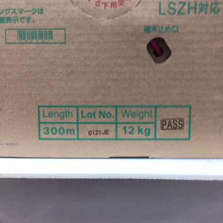  日本製線株式会社 UTPケーブル 未使用品(S) 300m/12kg Cat6 0.5-4PEMNSGDT6 レッド