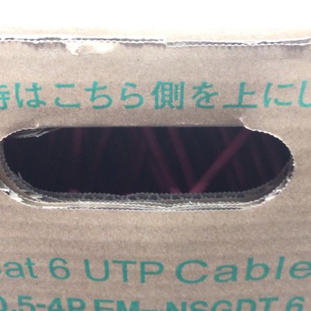  日本製線株式会社 UTPケーブル 未使用品(S) 300m/12kg Cat6 0.5-4PEMNSGDT6 レッド