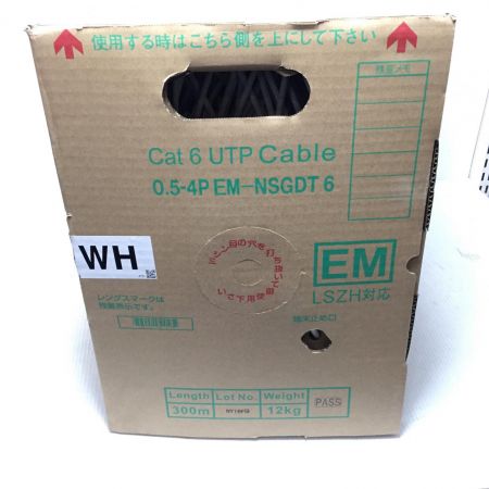  日本製線株式会社 UTPケーブル 未使用品(S) 300m/12kg Cat6 0.5-4PEMNSGDT6 ホワイト