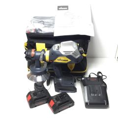  BOSCH WAGNER ファインスプレーキット スプレーガン 程度A 充電器・充電池2個・ケース付 コードレス式 18v FC4000 ネイビー Aランク