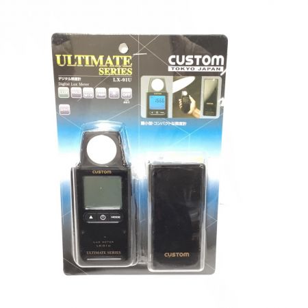  CUSTOM デジタル照度計 未使用品(S) LX-01U ブラック