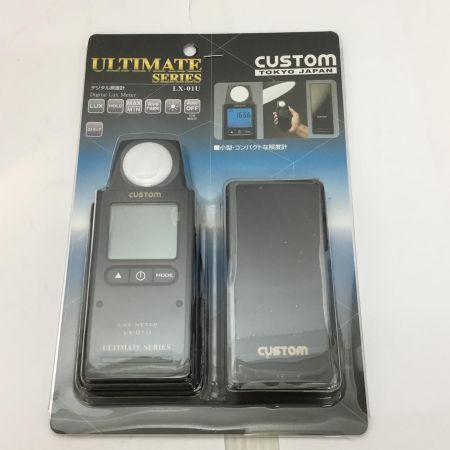  CUSTOM デジタル照度計 未使用品(S) LX-01U ブラック