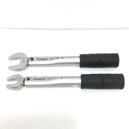  Asada トルクレンチ2本セット 程度B 17mm×18Nm/22mm×42Nm