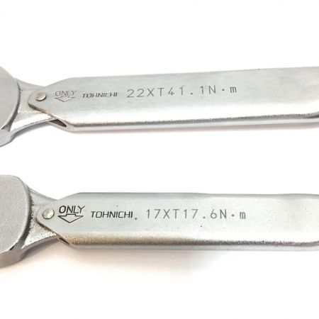  TOHNICHI トルクレンチ2本セット 程度B 17ｍｍ×T17.6/22mm×T41.1