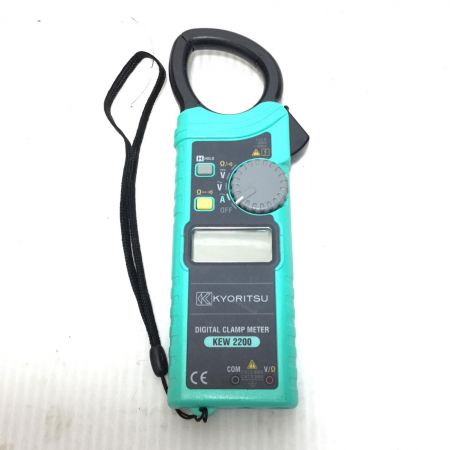  KYORITSU デジタルクランプメーター 程度B テストリード・ケース付 KEW2200