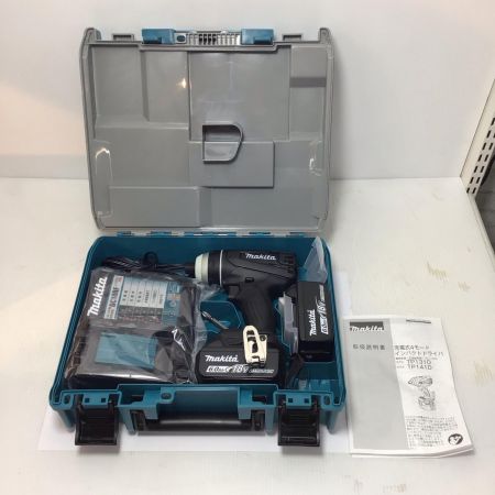 MAKITA マキタ 4モードインパクトドライバ ブラック 未使用品(S) 充電器・充電池2個・ケース付 コードレス式 18v 209887 TP141DRGXB ブラック