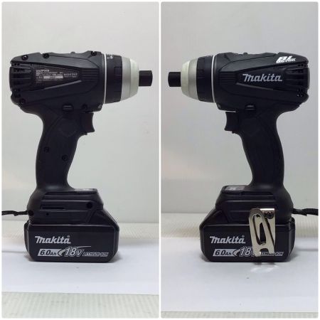  MAKITA マキタ 4モードインパクトドライバ ブラック 未使用品(S) 充電器・充電池2個・ケース付 コードレス式 18v 209887 TP141DRGXB ブラック