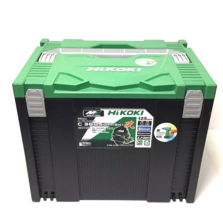  HiKOKI ハイコーキ 丸のこ 未使用品(S) 充電器・充電池2個・ケース付 コードレス式 125mm 36v C3605DA(SK)(2XPBSZ) ブラック
