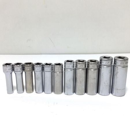  Snap-on スナップオン ロングソケット 程度B 11本セット SFSMｼﾘｰｽﾞ