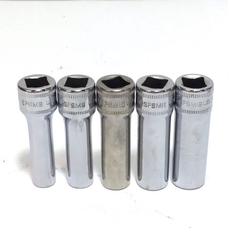  Snap-on スナップオン ロングソケット 程度B 11本セット SFSMｼﾘｰｽﾞ