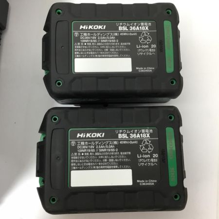  HiKOKI ハイコーキ ディスクグラインダー 未使用品(S) 付属品完備 コードレス式 36v G3610DC ブラック