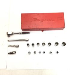 ΘΘ Snap-on スナップオン  程度B ケース付 使用感有 17点セット TMMｼﾘｰｽﾞ レッド Bランク