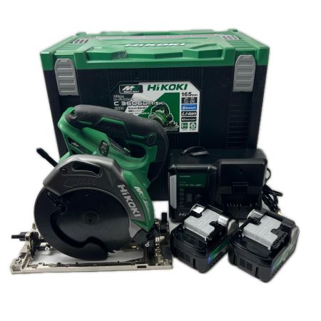  HiKOKI ハイコーキ 【2020年モデル】36V 165mm コードレス丸のこ 充電器・充電池2個・ケース付 C3606DA(SK)(2XPS) 程度Ｂ