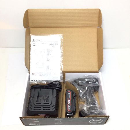  KYOCERA キョウセラ インパクトドライバ 未使用品(S) 充電器・充電池1個付 コードレス式 18v 2.0Ah 014580 BIDZ-20 ブラック
