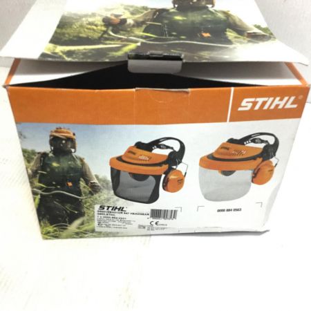  STIHL バイザー・イヤーマフ付 未使用品(S) 外箱・取説 00008840563 オレンジ