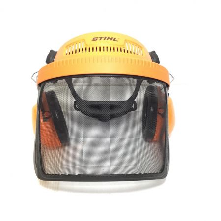  STIHL バイザー・イヤーマフ付 未使用品(S) 外箱・取説 00008840563 オレンジ