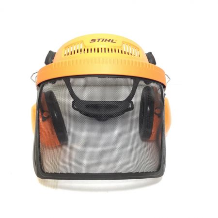  STIHL バイザー・イヤーマフ付 未使用品(S) 外箱・取説 00008840563 オレンジ