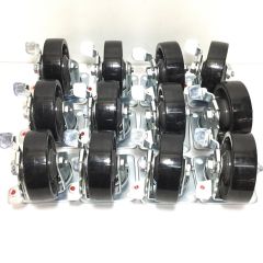  nansin キャスター 開封品(S) 12個セット ロック付 C-100 Sランク