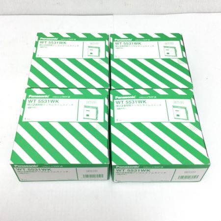  Panasonic パナソニック 埋込24時間デジタルタイムスイッチ 未使用品(S) 4個セット WT5531WK