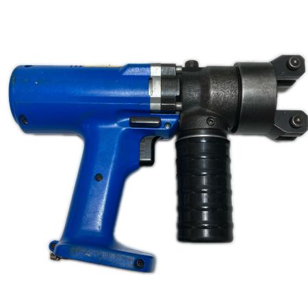  CACTUS  圧着機 充電器・充電池2個・ケース付 コードレス式 12v EV-150DX ブルー