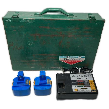  CACTUS  圧着機 充電器・充電池2個・ケース付 コードレス式 12v EV-150DX ブルー