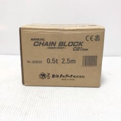 ΘΘ ZOJIRUSHI CORPORATION 象印 チェーンブロック 未使用品(S) 85635 0.5t 2.5m C21type オレンジ Sランク