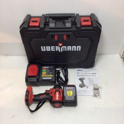 ΘΘ UUBERMANN インパクトレンチ 未使用品(S) 充電器・充電池1個・ケース付 コードレス式 18v Y740340  UB18VIWBL320BFS レッド Sランク