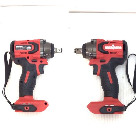  UUBERMANN インパクトレンチ 未使用品(S) 充電器・充電池1個・ケース付 コードレス式 18v Y740340  UB18VIWBL320BFS レッド