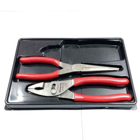  Snap-on スナップオン コンビネーションスリップジョイントプライヤ/ニードルノーズプライヤ 2本セット 4ACF/97ACF レッド