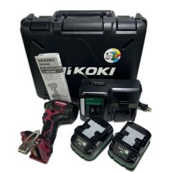 〇〇 HiKOKI ハイコーキ 18V 充電式 インパクトドライバ バッテリー2個・充電器・ケース付 WH18DC レッド 未使用品 Sランク